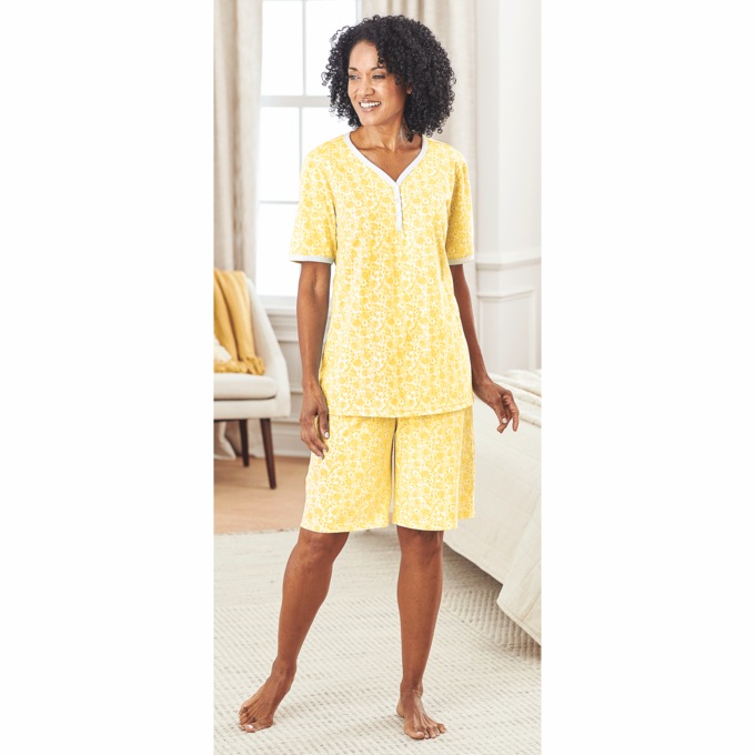 Print Shorty Pajama, , large