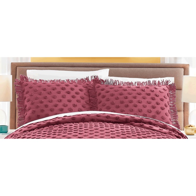Color Connection Autumn Chenille Dot Sham, , large