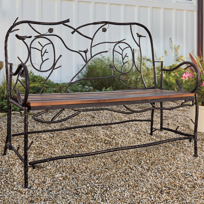 Marion Metal Bench, , large