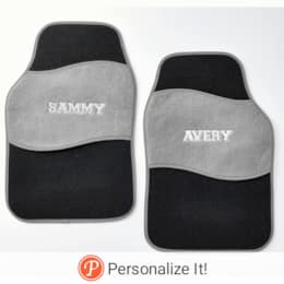 Personalized Set of 2 Car Mats, , large