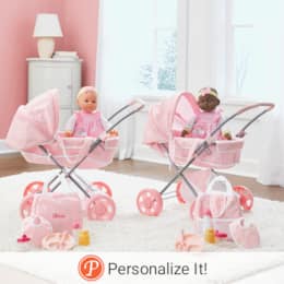 Doll with Pram Set, , large