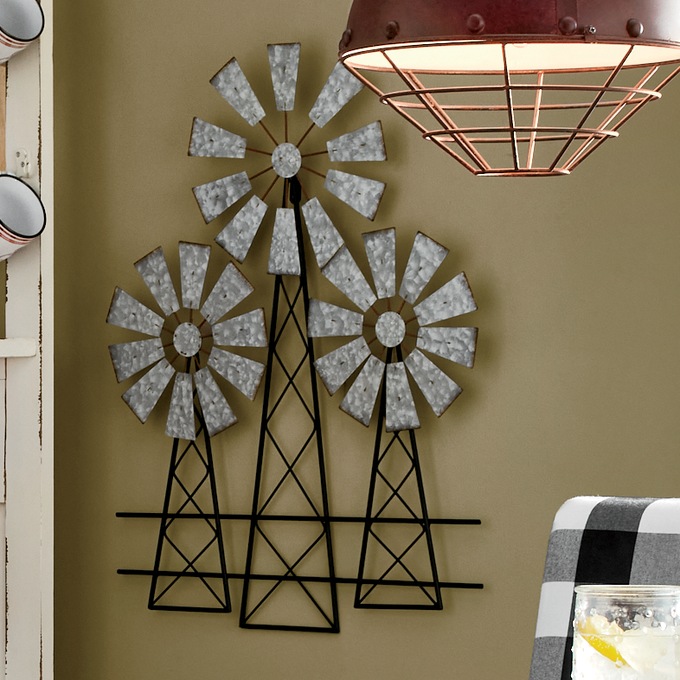 3-D Metal Windmill Art, , large