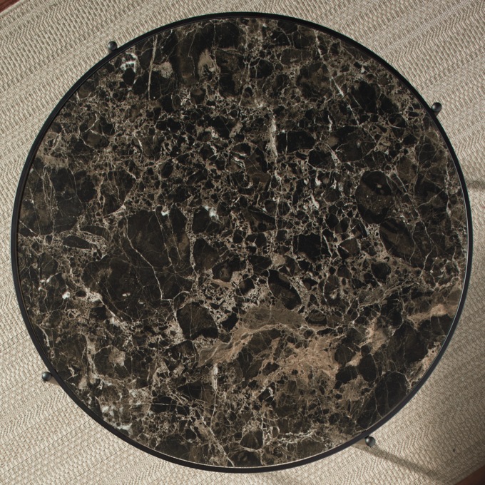 Set of 3 Faux-Marble Tables, , large