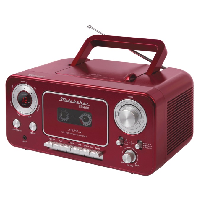 Studebaker Bluetooth Boom Box with Cassette, , large