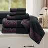 6-Piece Color Connection Damask Towel Set, , large