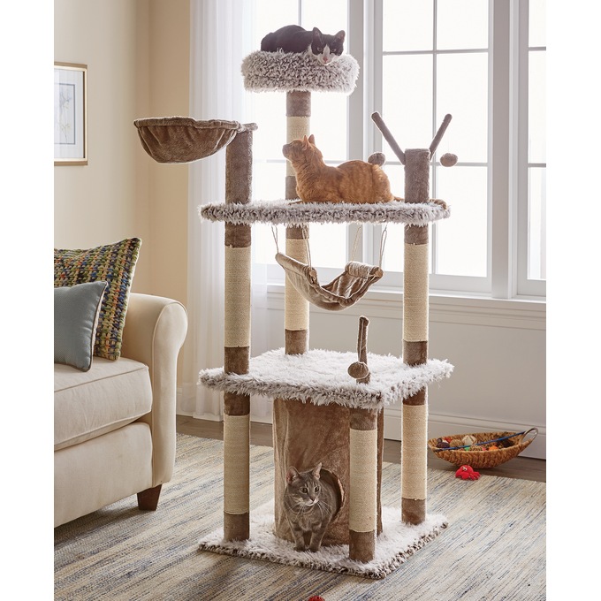 Siberian Mountain Cat Tree, Beige, large