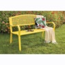 Colorful Garden Bench, Lemon Yellow, large