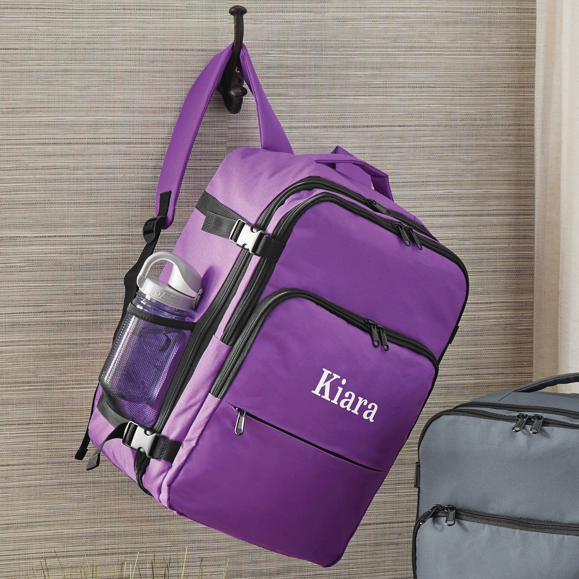 Montgomery Ward Personalized Backpack, Purple, large