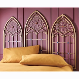 Set of 3 Cathedral Queen/King Headboard Panels, , large