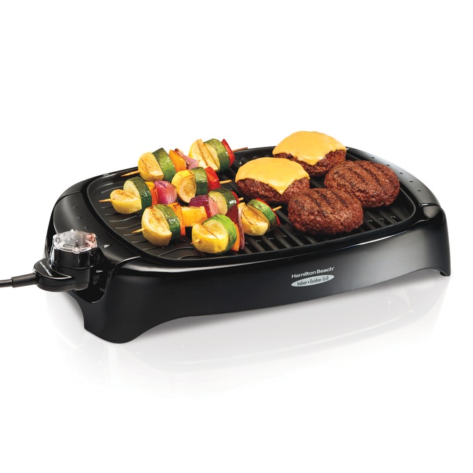 Hamilton Beach Health Smart Indoor/Outdoor Grill, , large