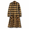 Flannel Cotton Midi Dress with Pockets, , large