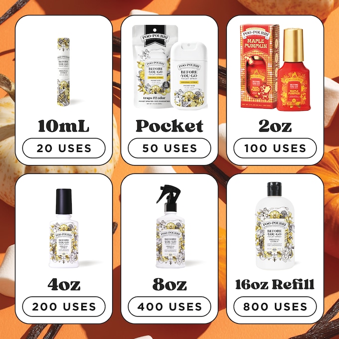 Limited Edition Fall Poo-Pourri Toilet Spray, , large