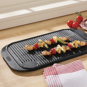 Pre-Seasoned Cast Iron Grill/Griddle, , large