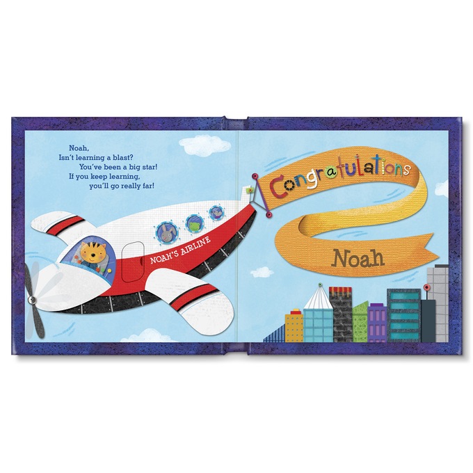 1-2-3 Blast Off With Me Personalized Board Book, , large
