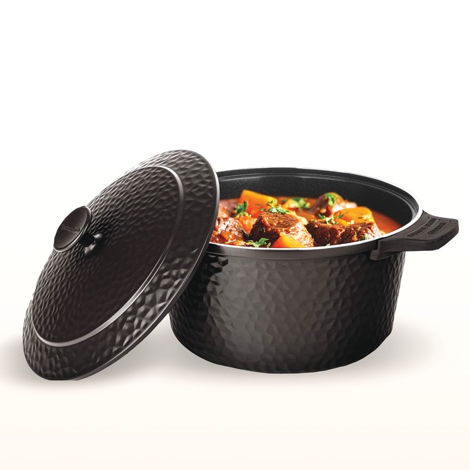 Gotham Steel 5-Quart Hammered Dutch Oven, , large