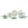 KitchenAid Hard-Anodized Ceramic 9-Piece Cookware Set, Pistachio, large