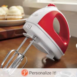 Ginny's Brand 5-Speed Hand Mixer with Storage Case for Cord and Attachments, , large