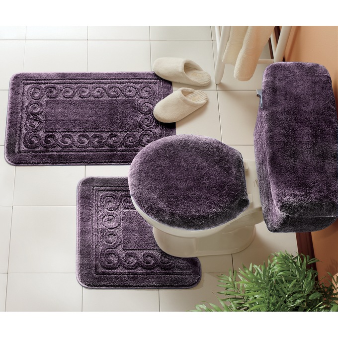 eggplant bath towels