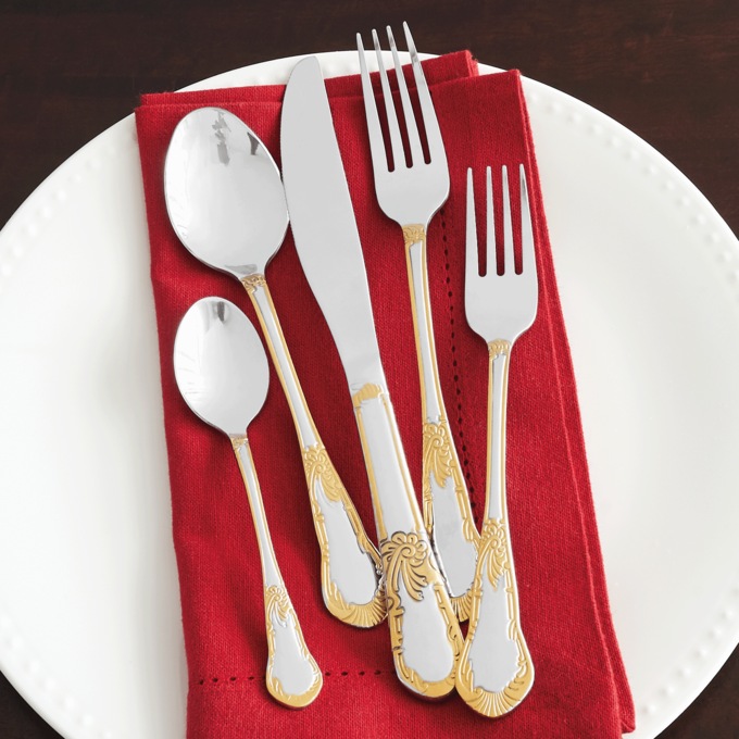 77-Piece Isabella Flatware Set with Case, , large