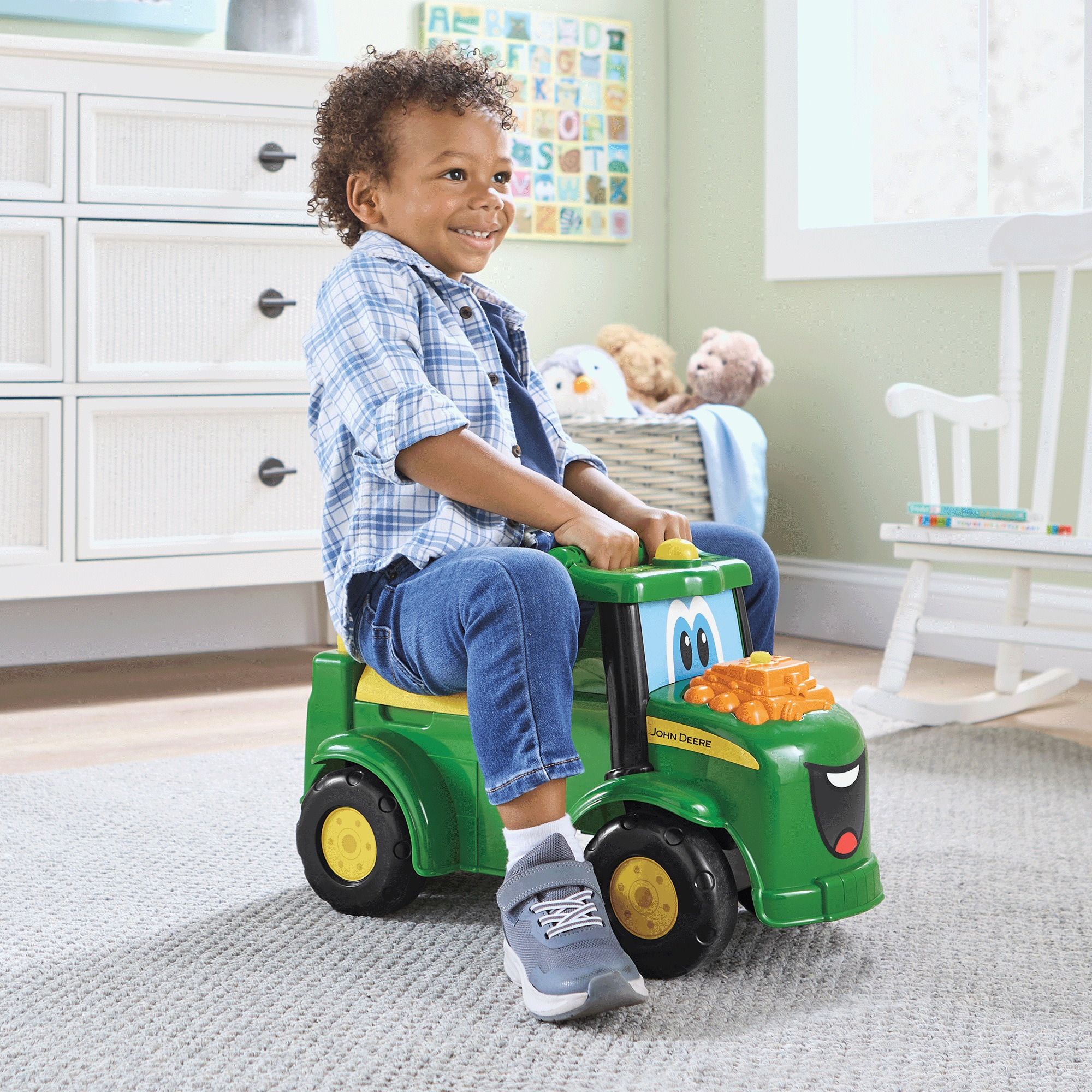 Personalized John Deere Ride-On Tractor, , large