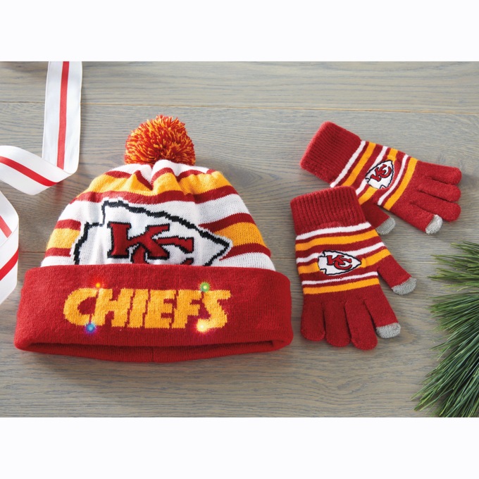 NFL Lit Hat And Gloves Set, , large