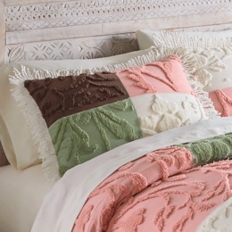 Vintage Rose Chenille Sham, , large