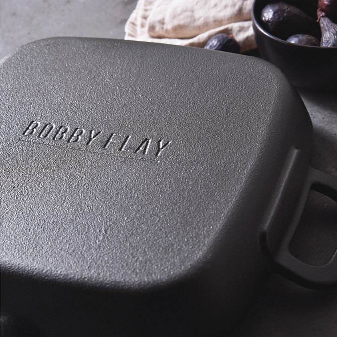 Bobby Flay by GreenPan 11" Cast Iron Square Grill Pan, , large