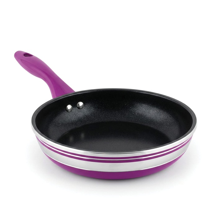 Chef Tested 8-Piece Ceramic Banded Cookware Set by Wards, Purple, large