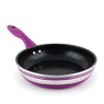 Chef Tested 8-Piece Ceramic Banded Cookware Set by Wards, Purple, large