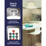 Bell+Howell 2100-Lumen Socket Air Fan Light, White, large