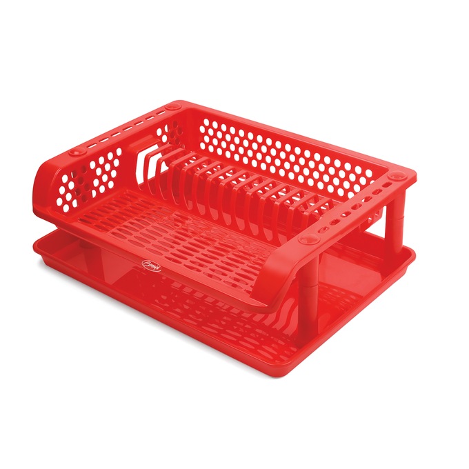 Ginny's Single-Tier Dish Rack with Tray, , large