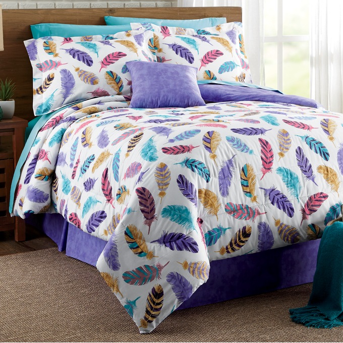 Colorful Feathers Comforter Set Ginny S
