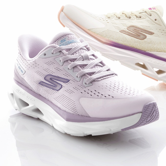 Skechers Women's Slip-Ins Glide Step Vortex Lace-Up, Lavender, large