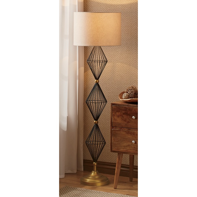 Wire Diamond Floor Lamp, , large
