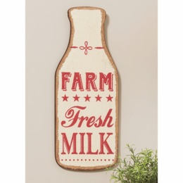 Milk Bottle Burlap Wall Art, , large