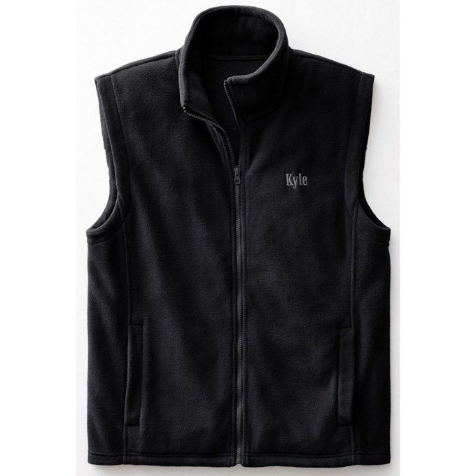 Men's Personalized Fleece Vest, , large