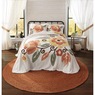 Autumnal Floral Chenille Bedspread, , large