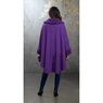 Sherpa-Trimmed Matching Fleece Cape with Gloves, , large