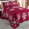 Snowflake Chenille Bedspread, , large