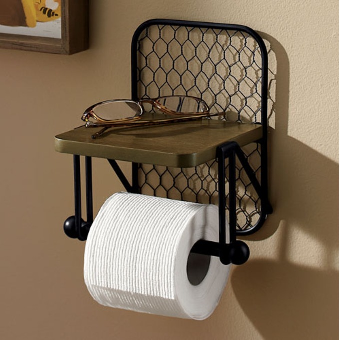 Chicken wire deals paper towel holder