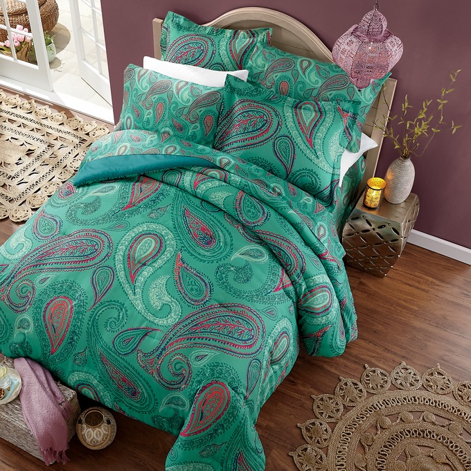 Moroccan Paisley Complete Bed Set, , large