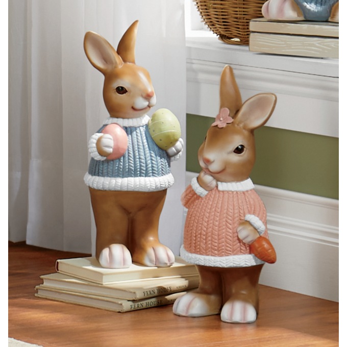 Choose Boy or Girl Bunny Family, , large