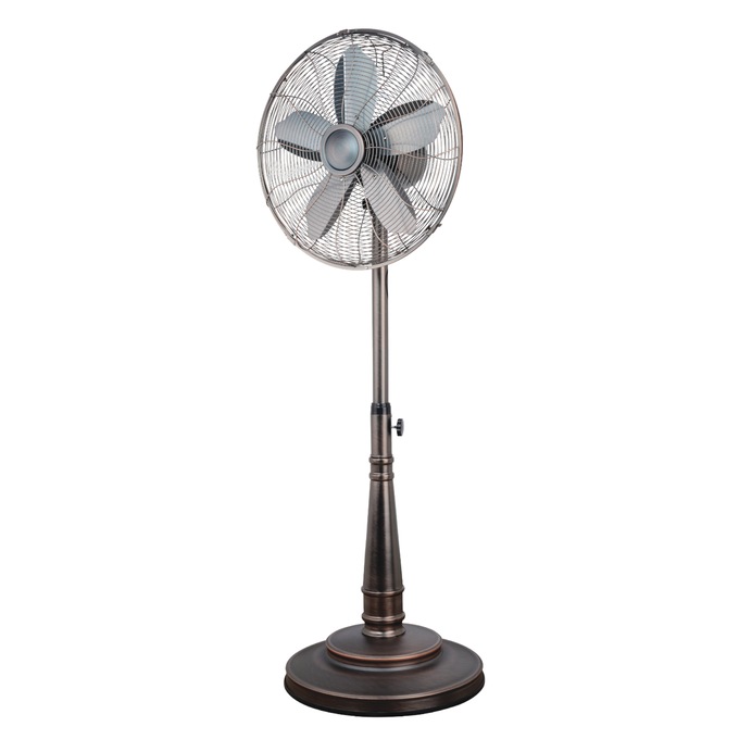 Optimus 16" Retro Oscillating Stand Fan, , large