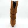 Amanda D'Laurie Tall Scrunch Boot: Rich Suede Look with 1" Wedge Heel, , large