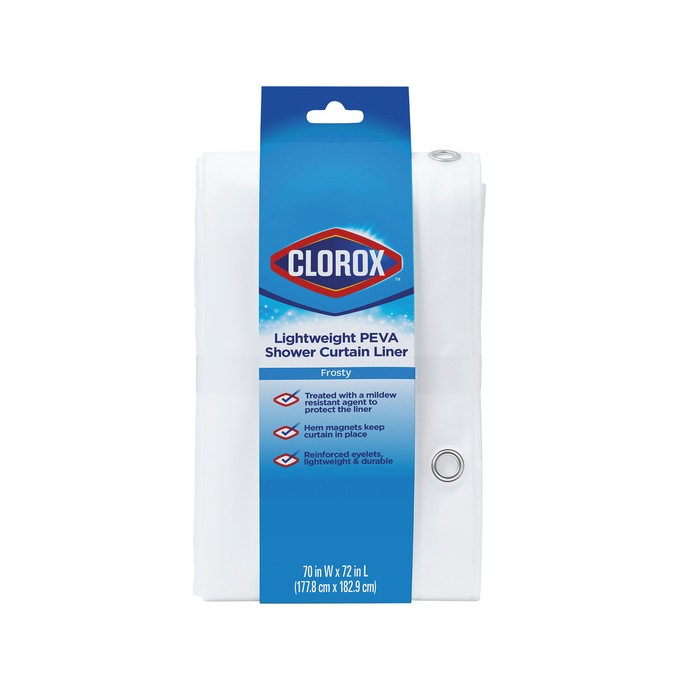 Clorox Shower Curtain Liner, , large