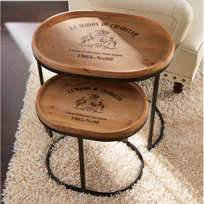Set of 2 Chateau Nesting Tables, , large