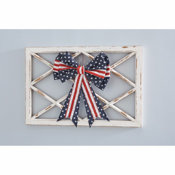 Outdoor Americana Bow, Red White Blue, large