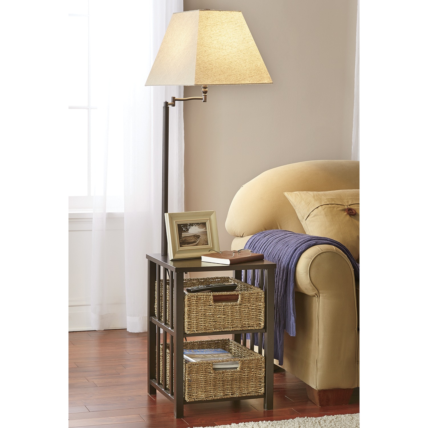 Side Table Lamp With Basket Drawers Ginny S