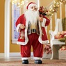 Animated Santa with Gift Bag and Lantern, , large