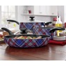 Ginny's 5-Piece Patterned Aluminum Cookware Set, , large
